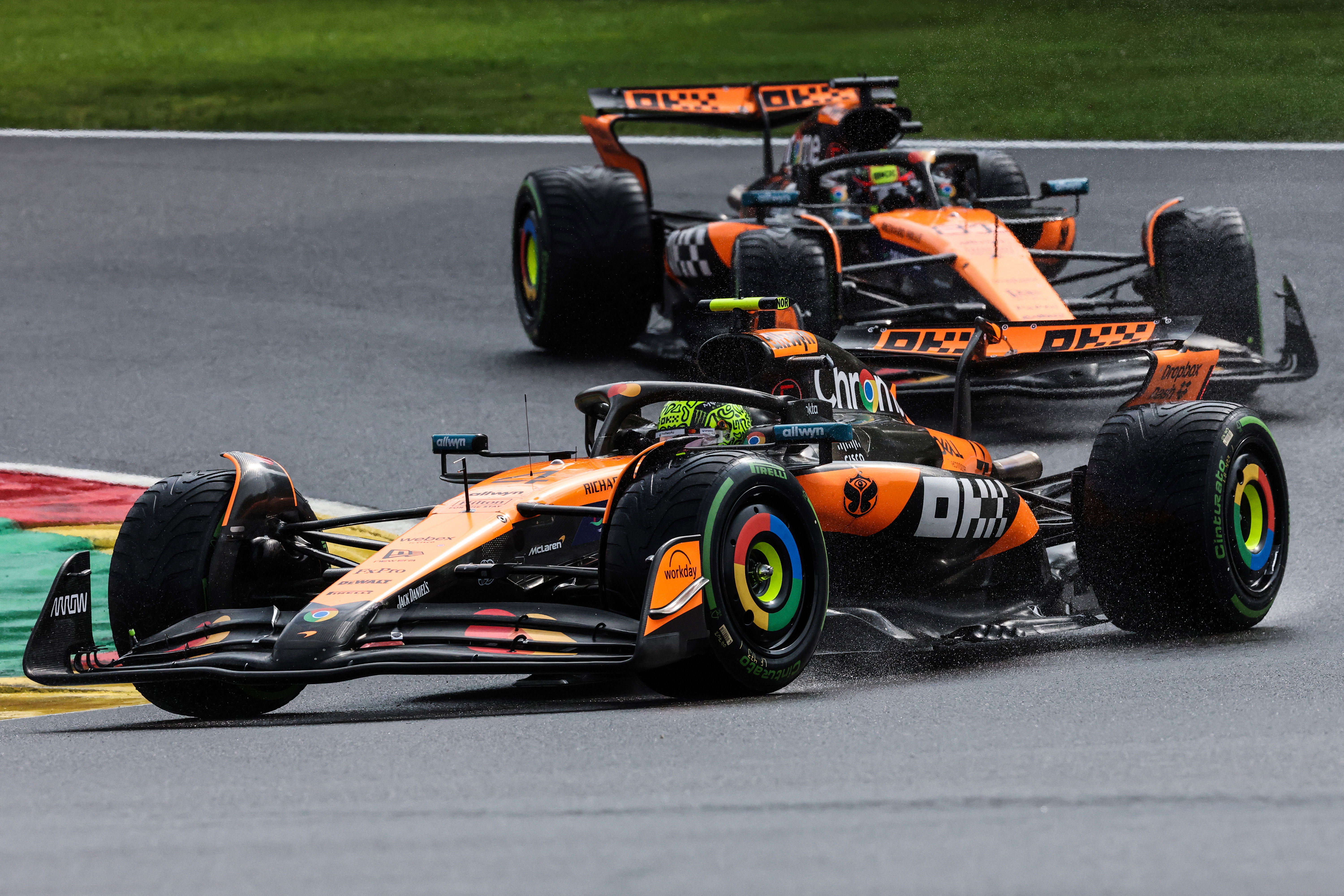 Norris Piastri Belgium Race