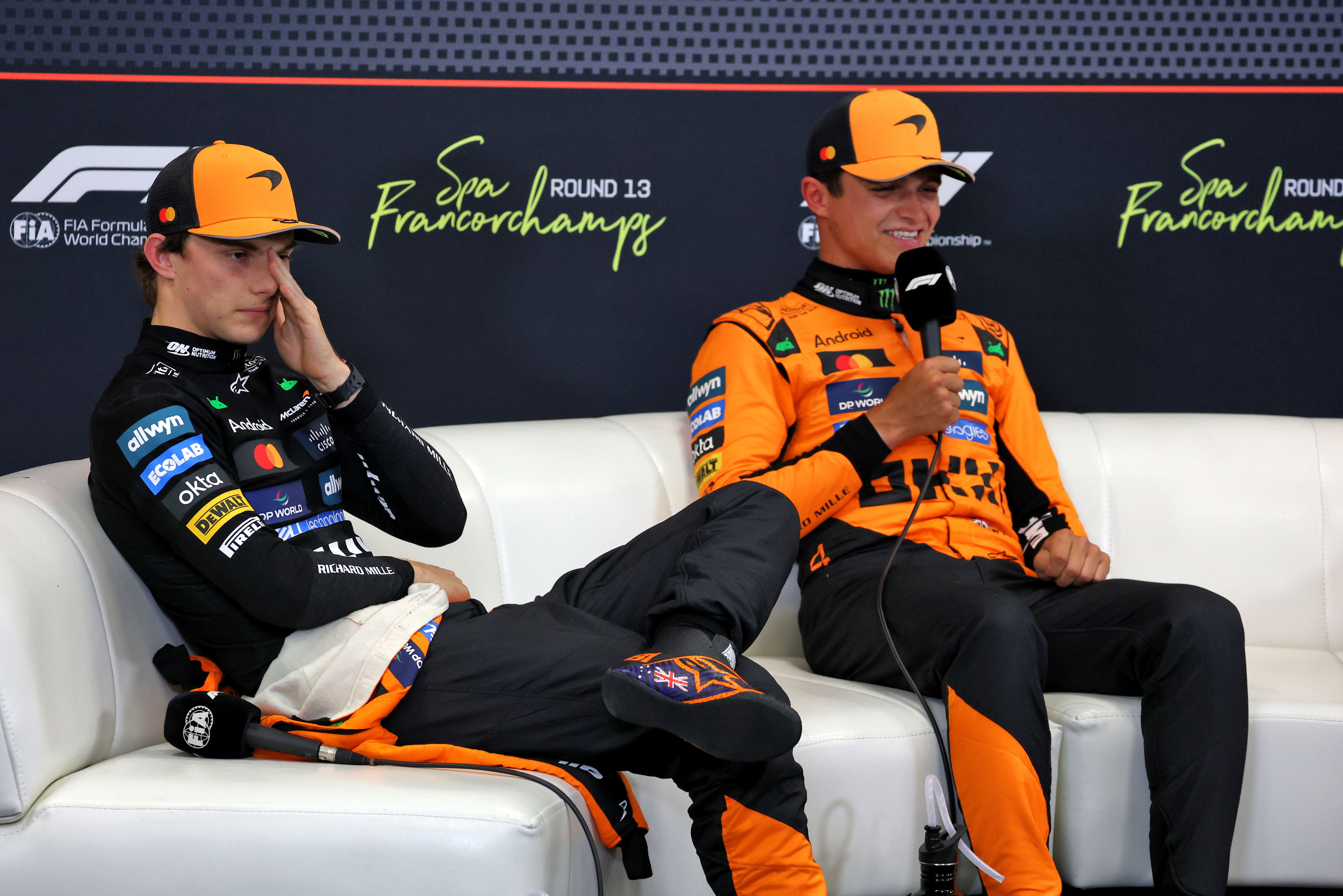 Norris Piastri Belgum Q Presser