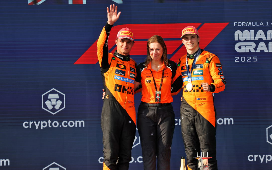 Norris Piastri Miami podium