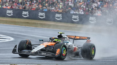 Norris Silverstone wet