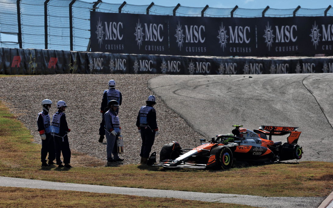 Norris Sprint Austin crash