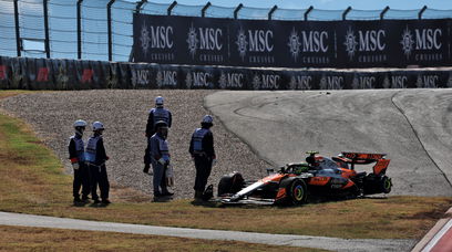 Norris Sprint Austin crash