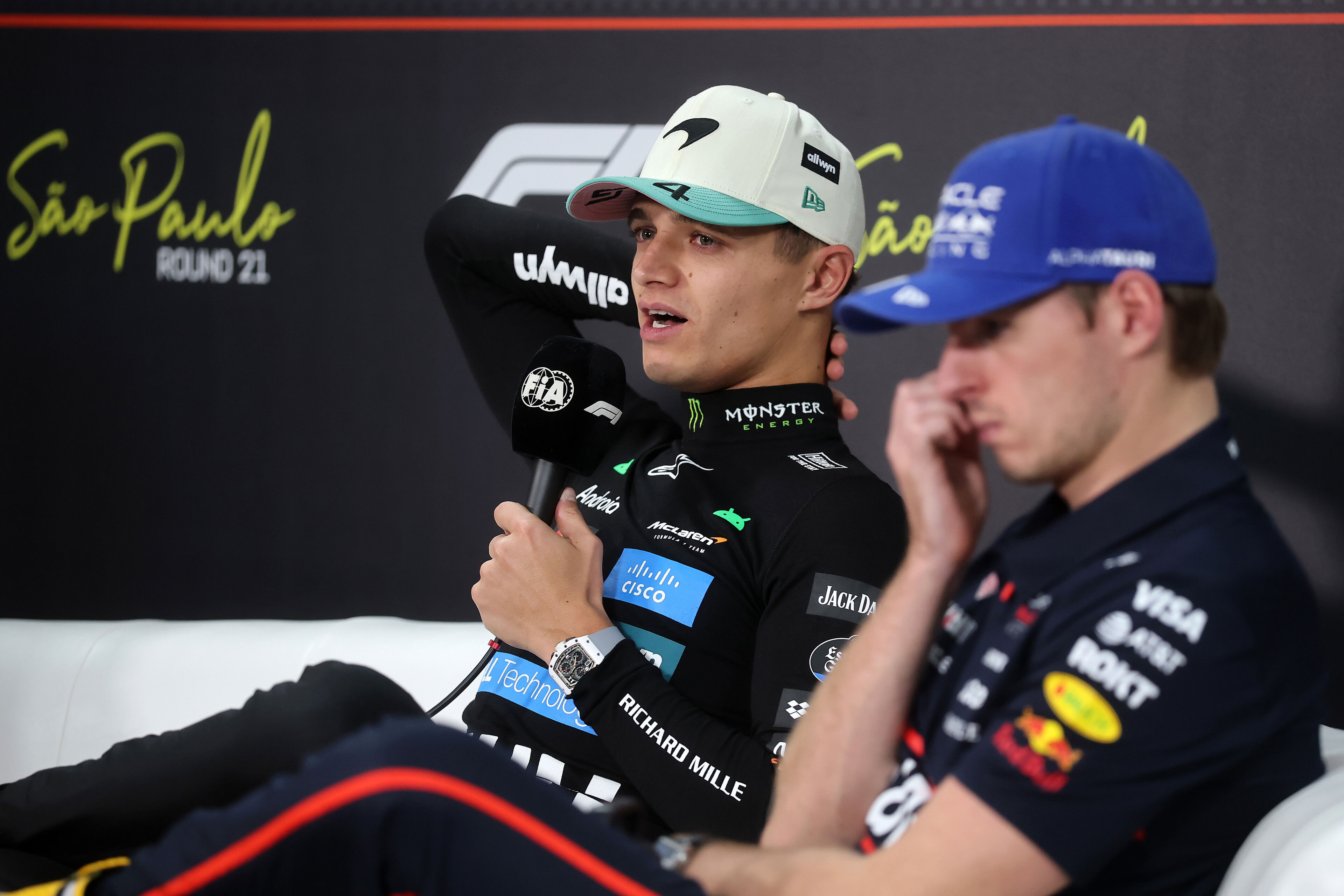 Norris Verstappen Presser Brazil