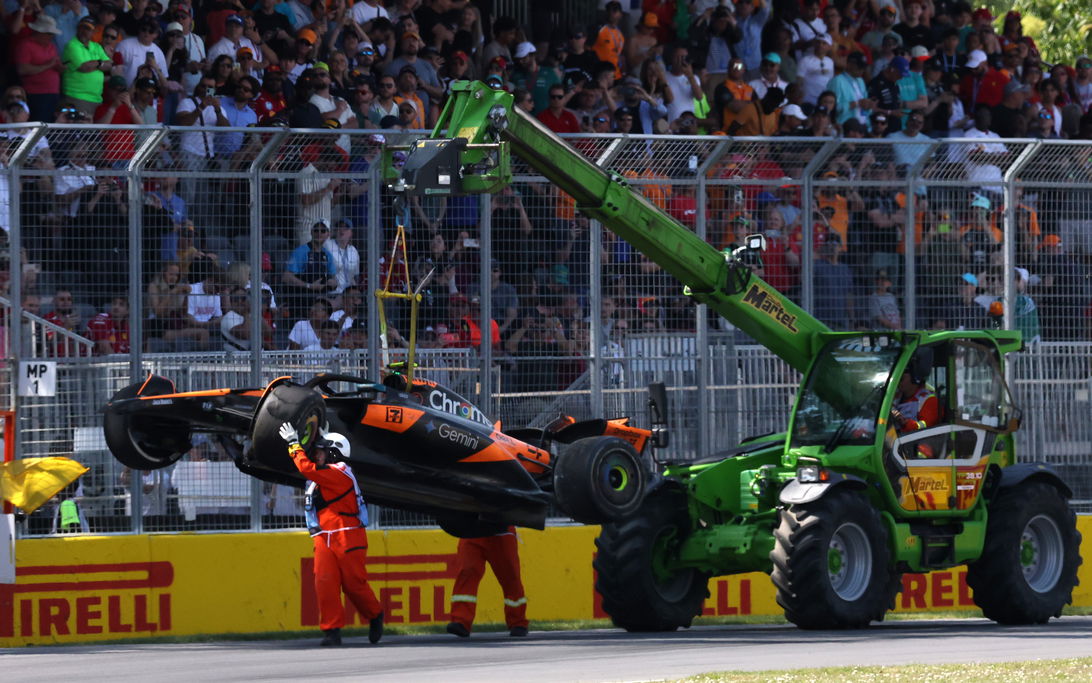 Norris car lifted Canada race