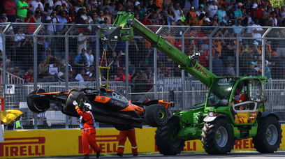 Norris car lifted Canada race