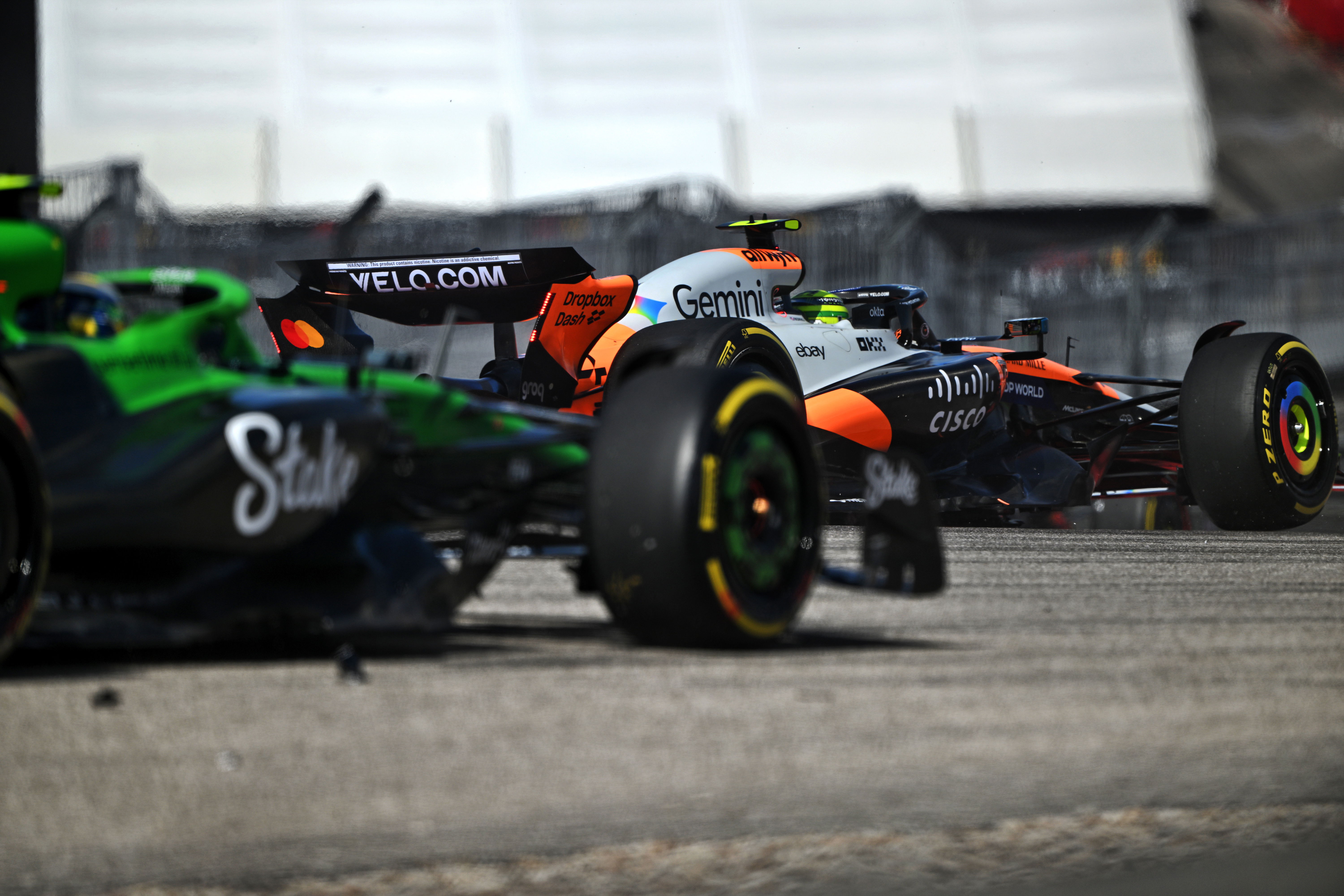 Norris crash sprint Austin