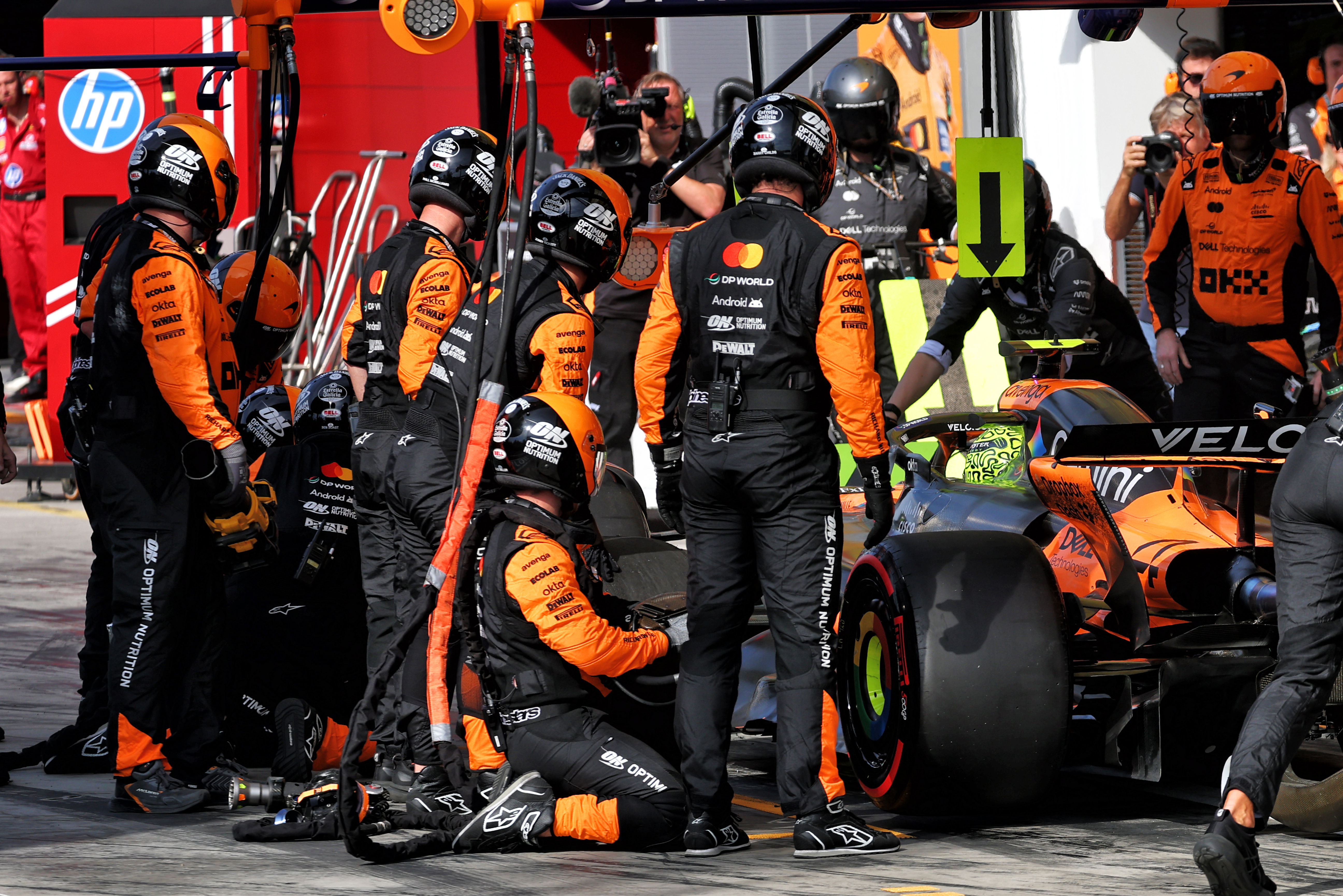Norris pit stop Monza