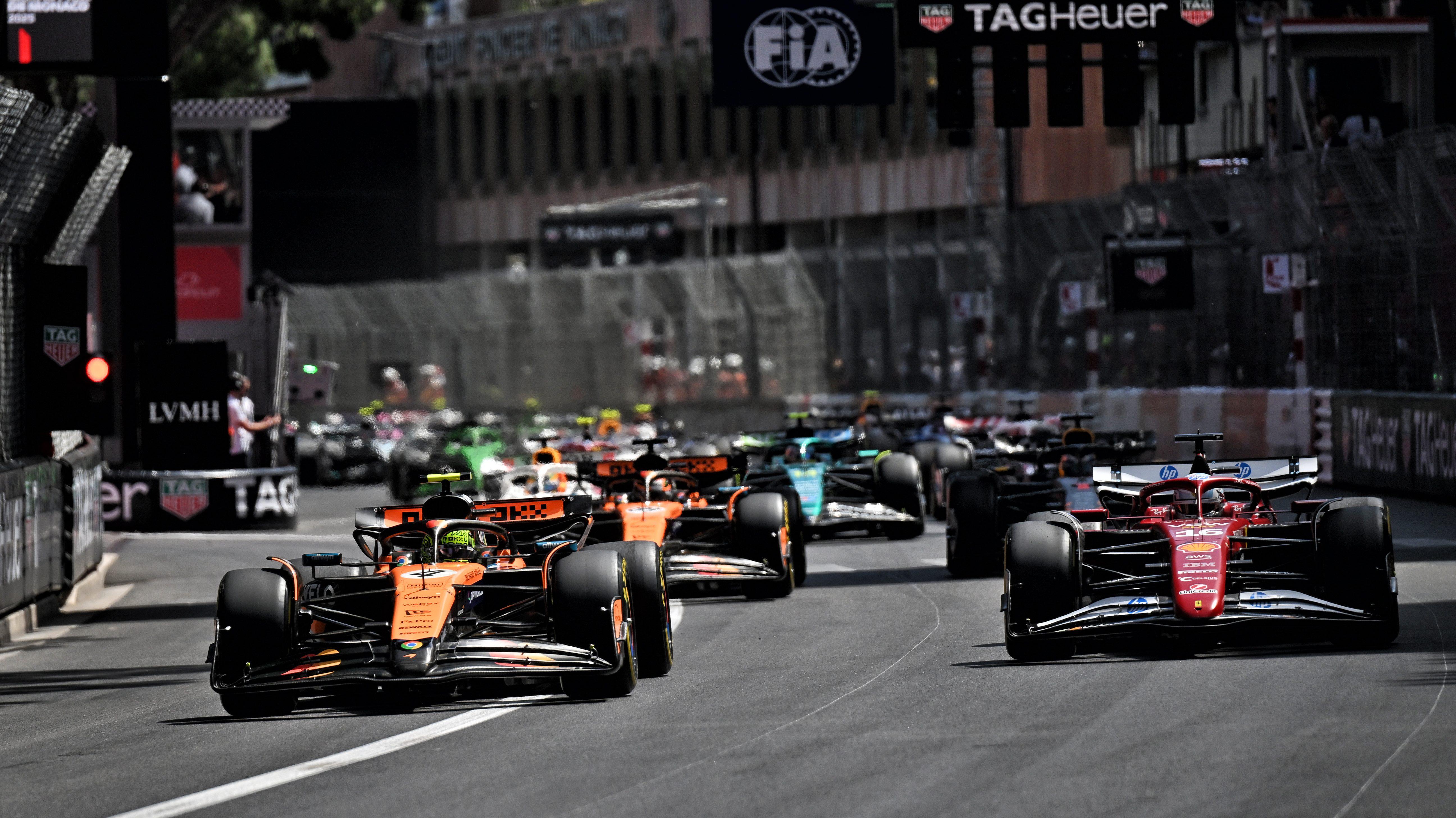 Norris race start Monaco