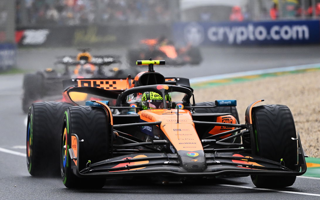 Norris Australia race wet