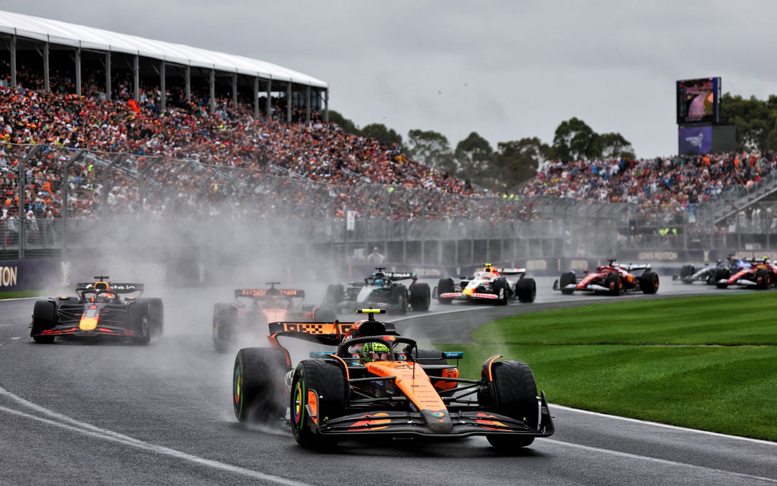 Norris Australia race wet