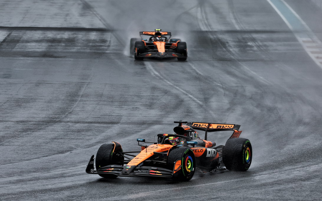 Piastri Norris Miami wet Sprint