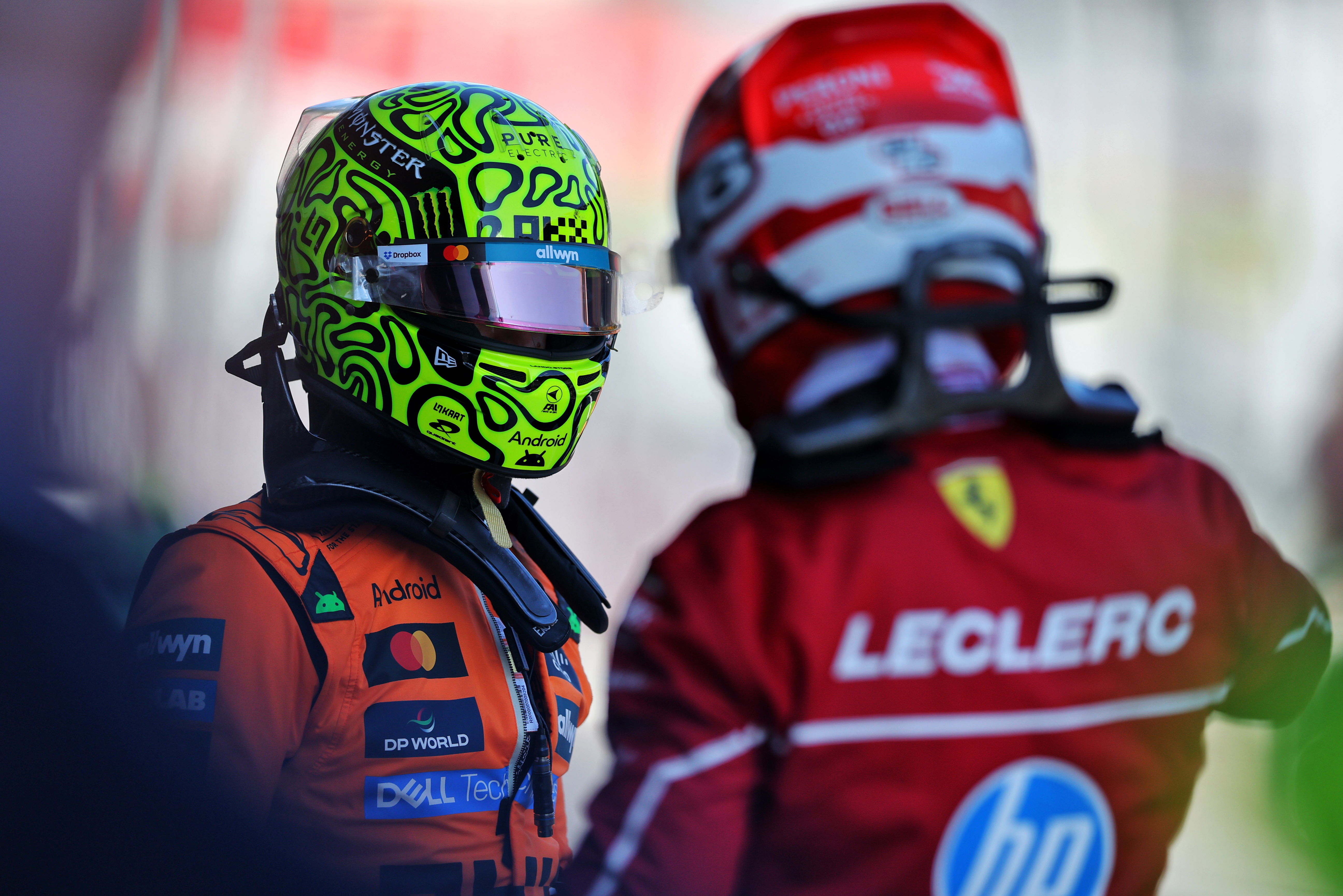 Norris Leclerc Austria qualifying