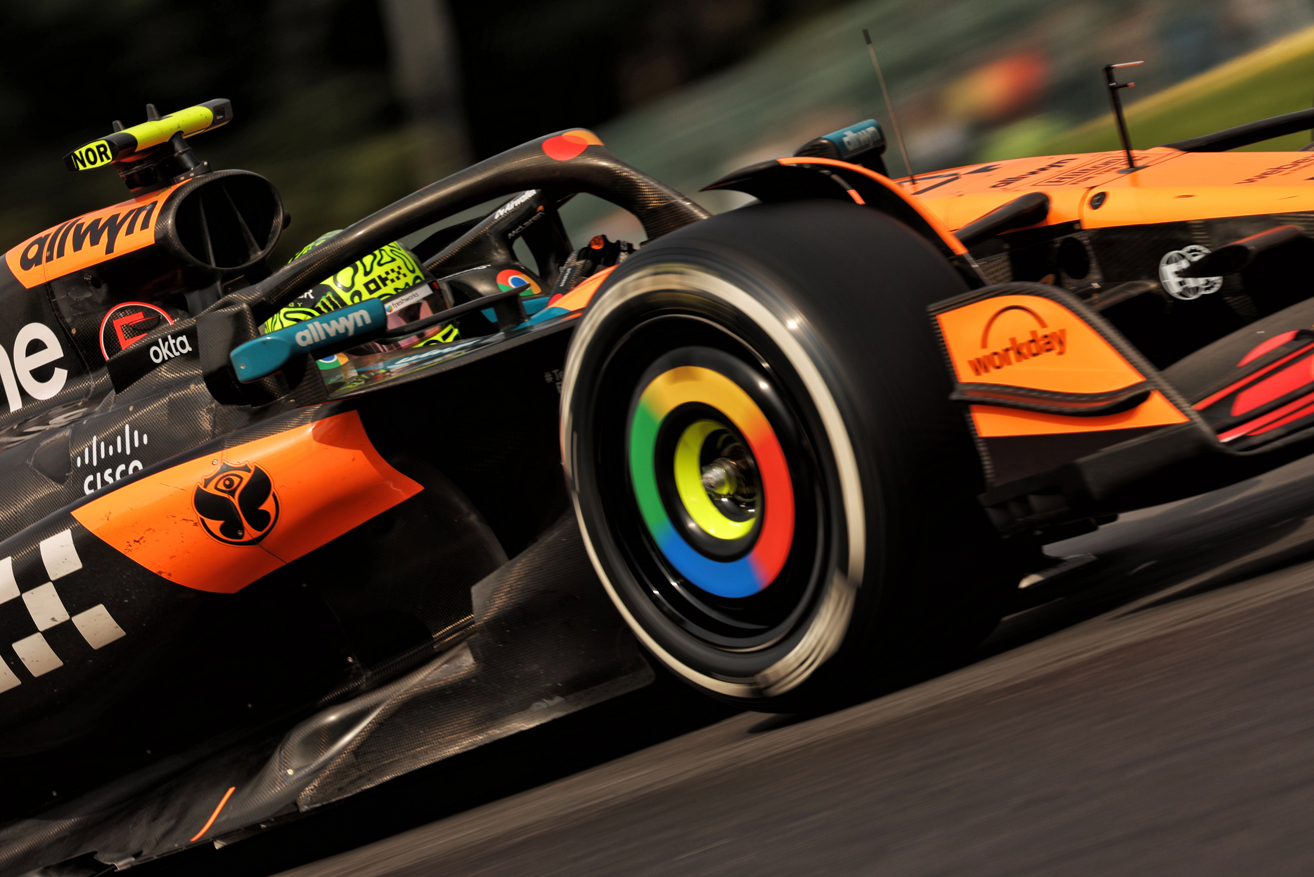 Norris race Belgium dry