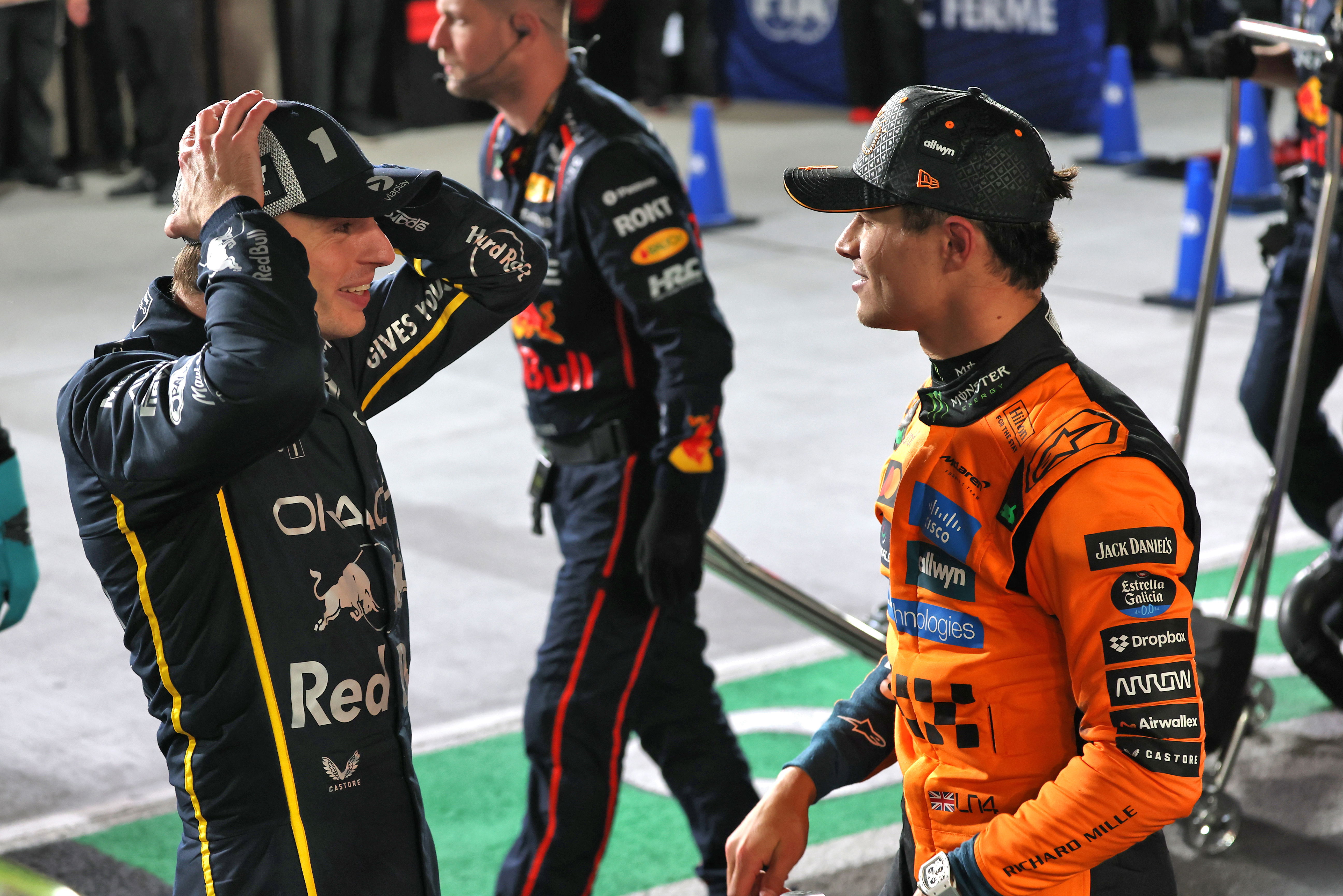Norris Verstappen podium Las Vegas