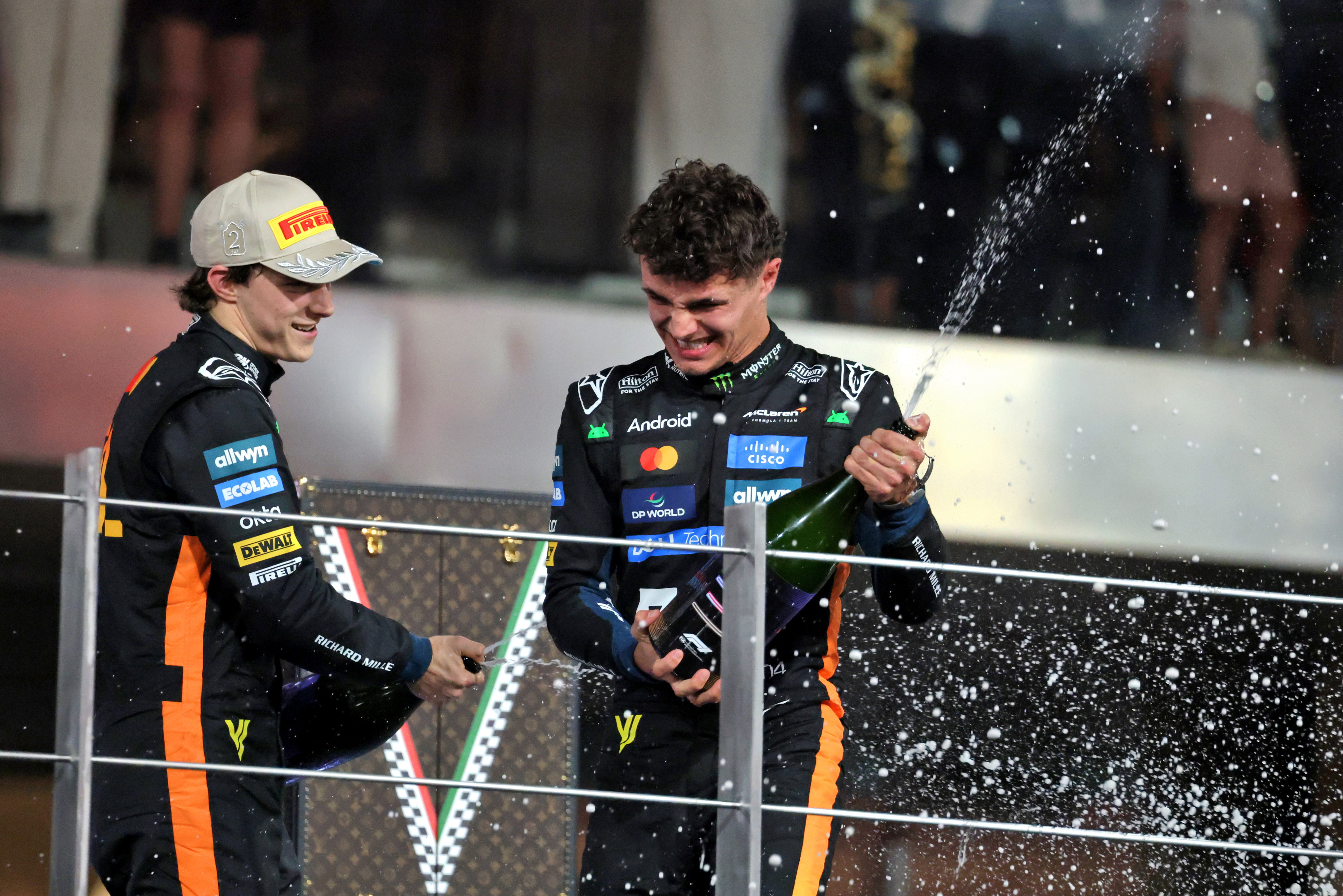 Norris Piastri podium Abu Dhabi