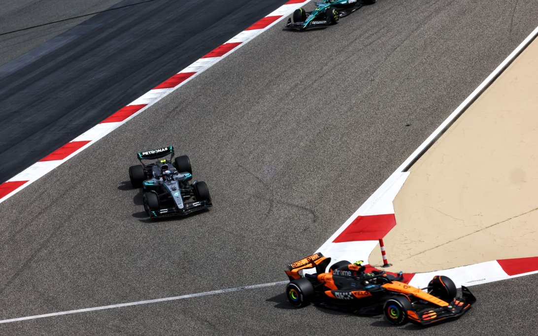 Norris Antonelli Bahrain testing