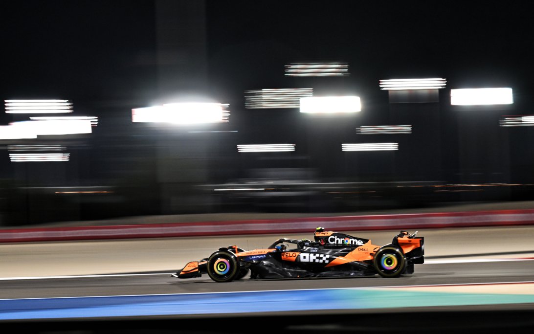 Norris Bahrain testing