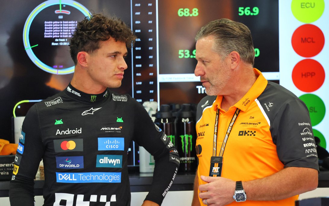 Lando Norris domina la FP2 del GP de Países Bajos; Piastri investigado por incidente en pit lane