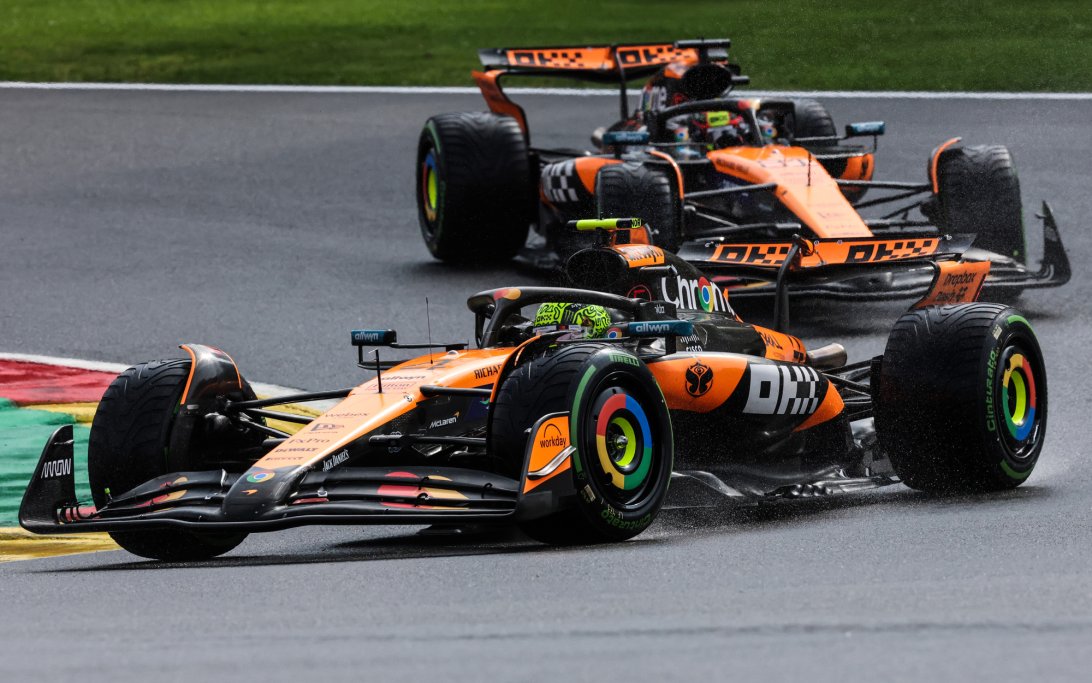 Norris Piastri Belgium Race