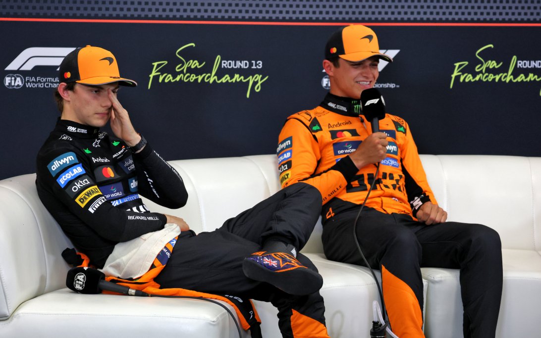 Norris Piastri Belgum Q Presser