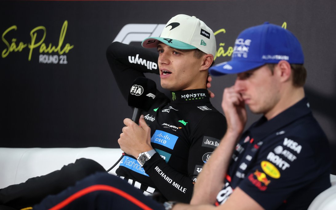 Norris Verstappen Presser Brazil