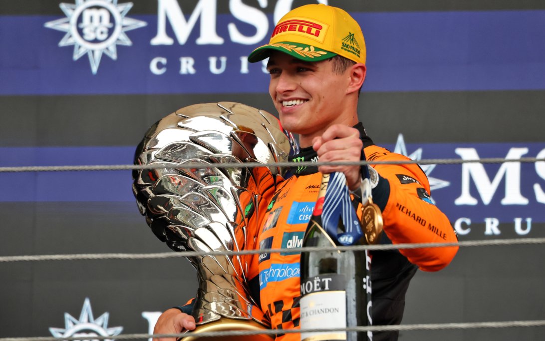 诺里斯统治圣保罗大奖赛，法拉利失利，F1积分榜领先优势扩大