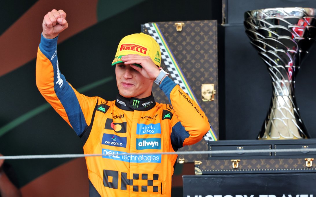 Norris podium Brazil