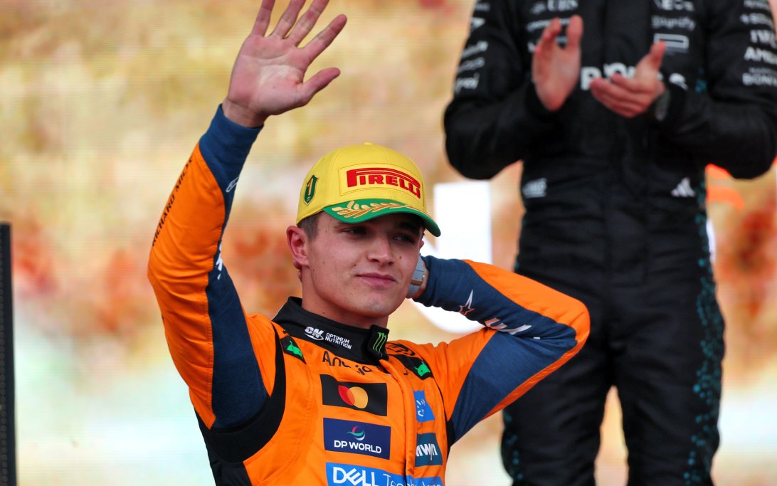 Norris podium Brazil