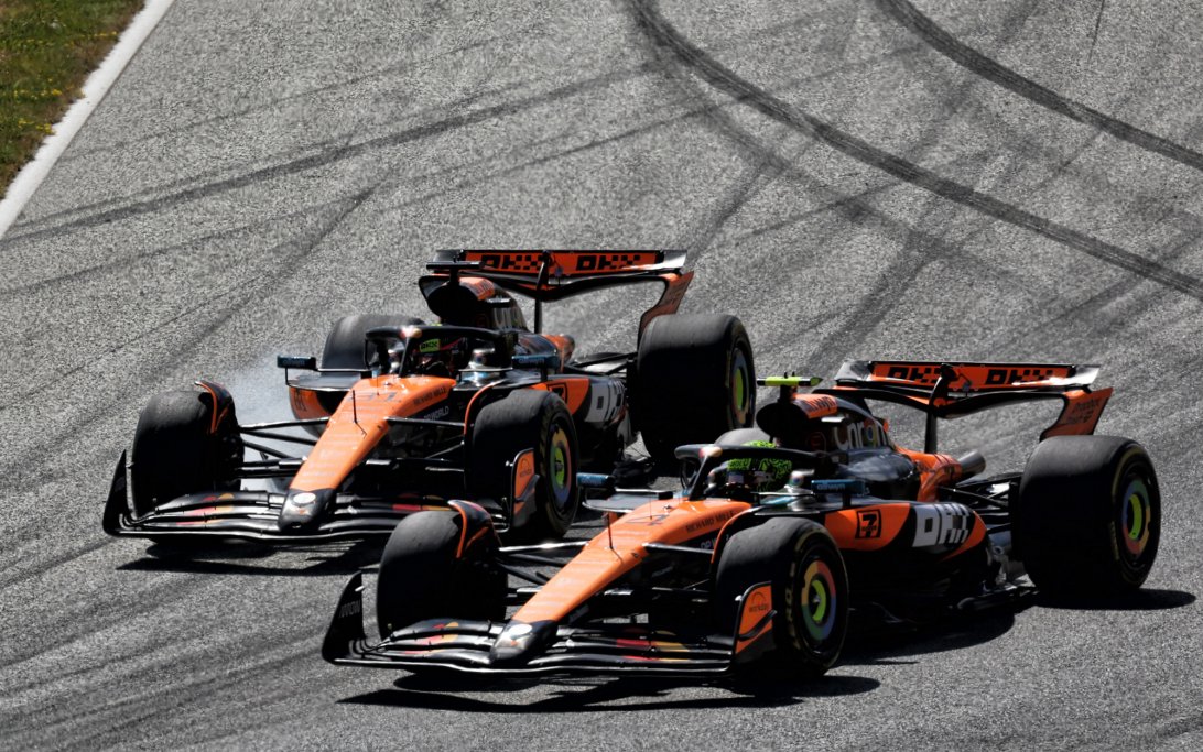 Norris Piastri overtake Austria race