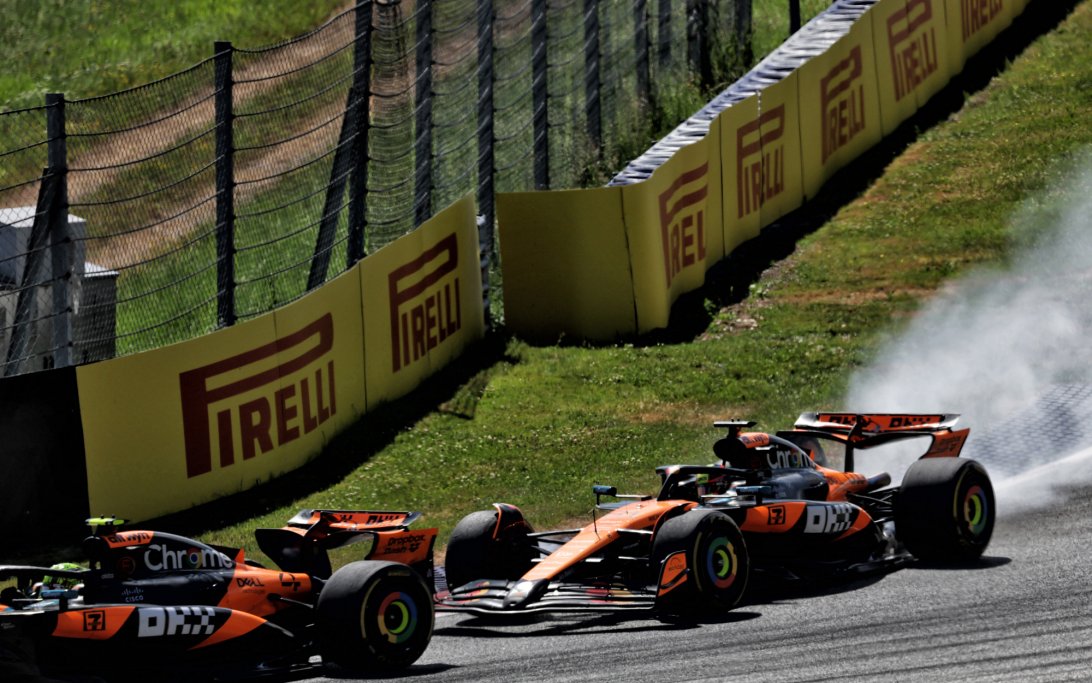 Norris Piastri overtake Austria race
