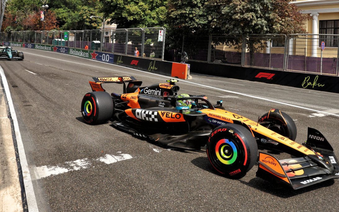 Norris Tops Bizarre Azerbaijan GP Practice as Piastri Recovers from Power Unit Issue