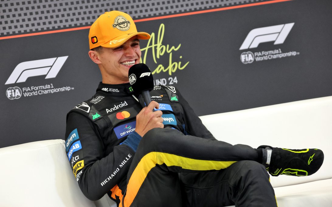 Norris champ presser Abu Dhabi