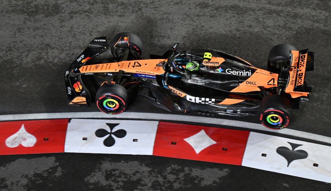 Norris Las Vegas Quali wet