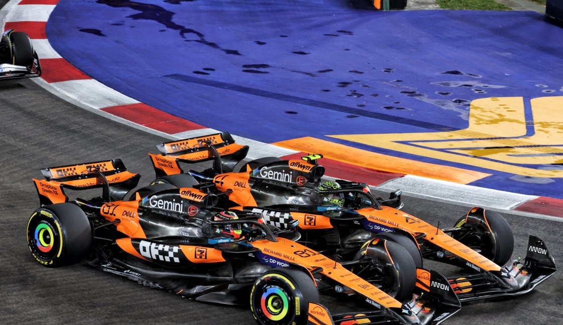 Norris Piastri race Singapore