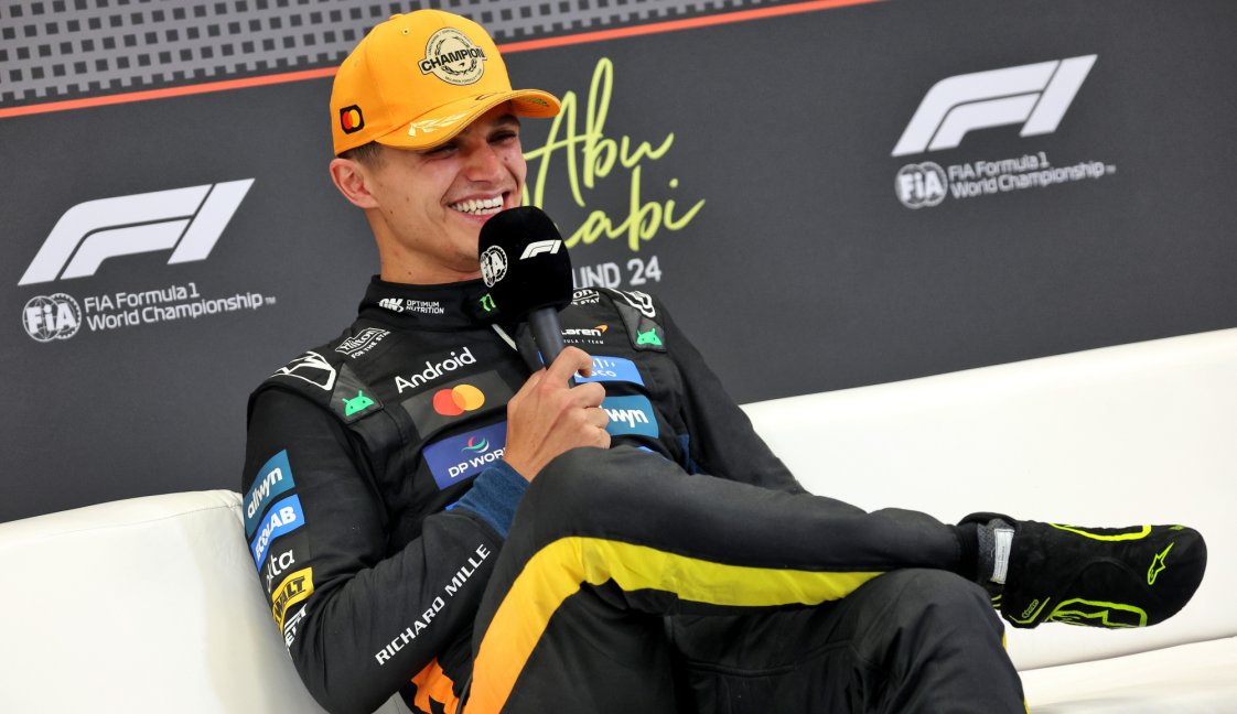 Norris champ presser Abu Dhabi