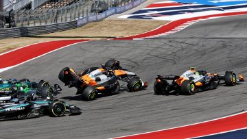 McLaren 'demolition derby' hands Max Verstappen crucial USGP sprint victory