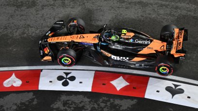 Norris Las Vegas Quali wet