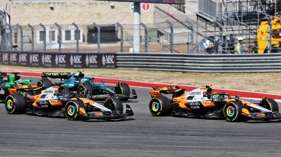 Mc Laren clash Sprint Austin