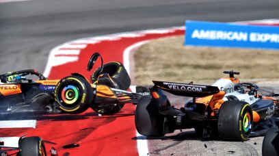 Norris Piastri crash COTA