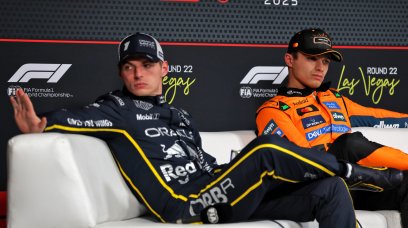 Norris Verstappen Las Vegas Q presser