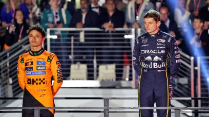 Norris Verstappen podium Las Vegas