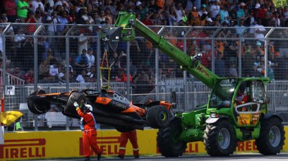 Norris car lifted Canada race