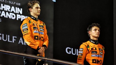 Norris Piastri Bahrain podium