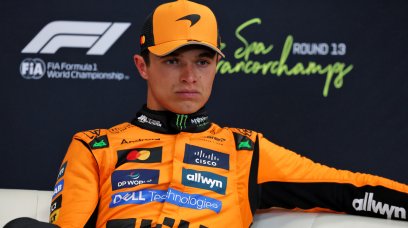 Norris Belgium sprint top three presser