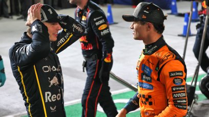 Norris Verstappen podium Las Vegas