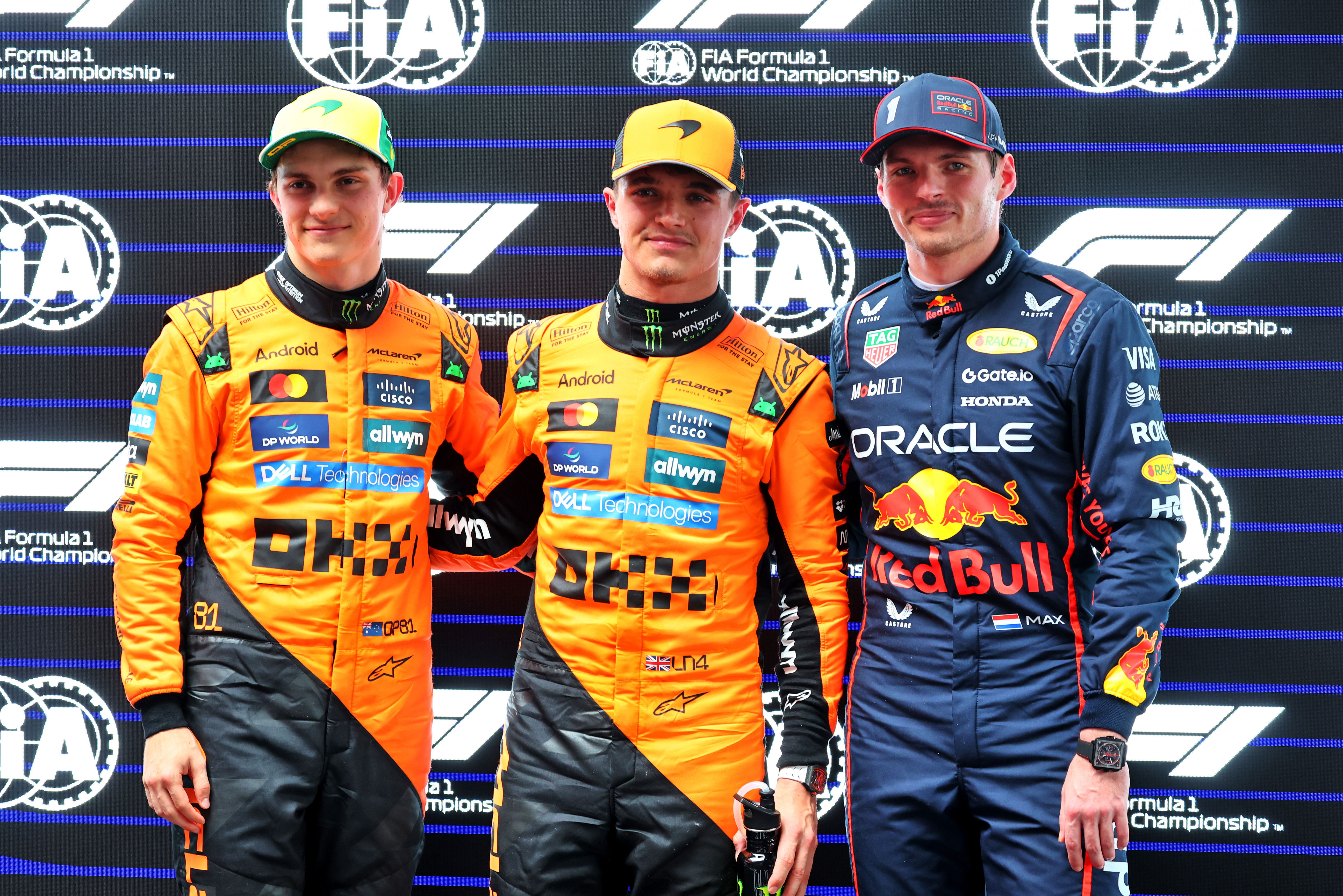 Piastri Norris Verstappen Q top 3 Aus
