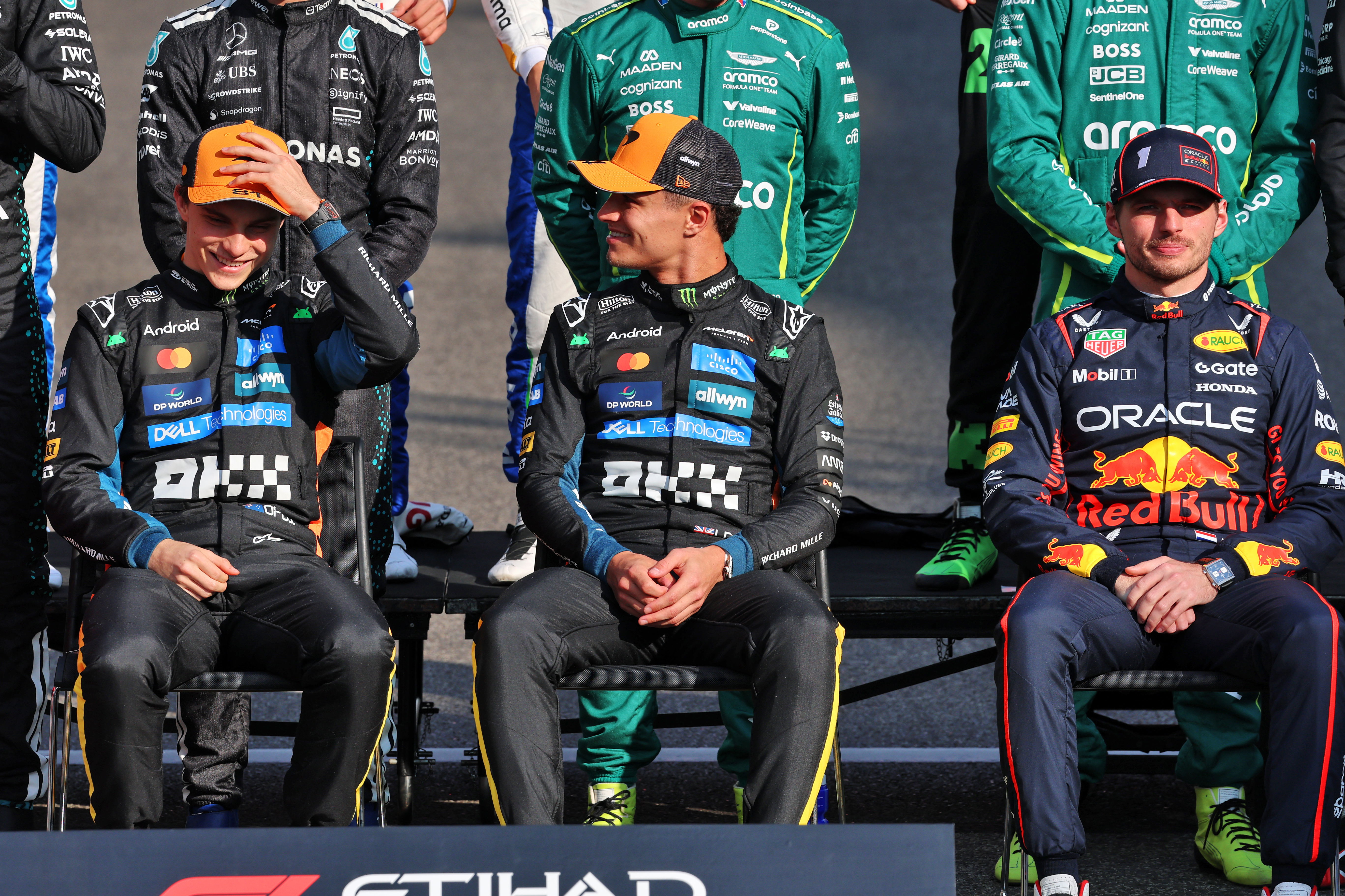 Piastri Norris Verstappen