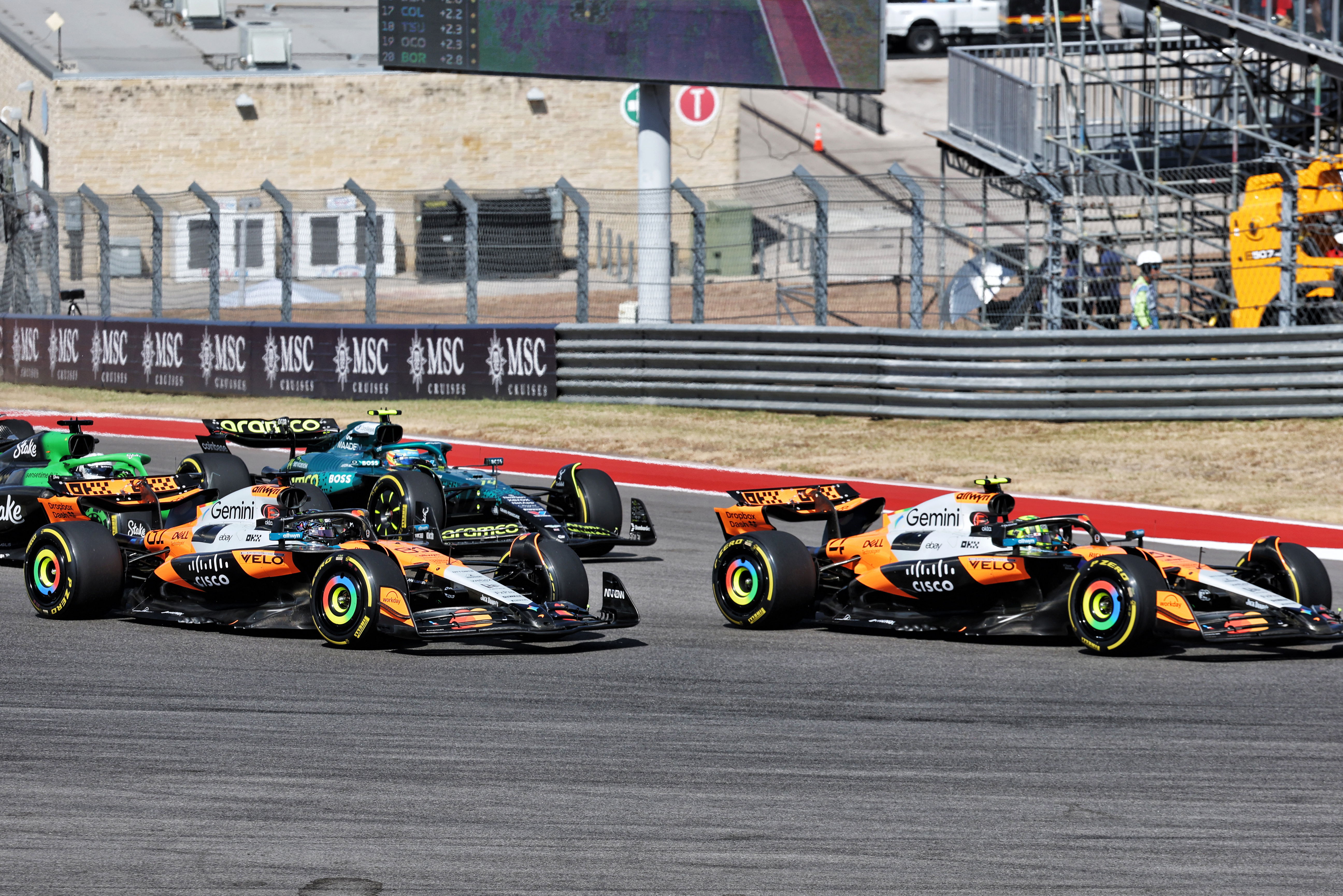 Mc Laren clash Sprint Austin