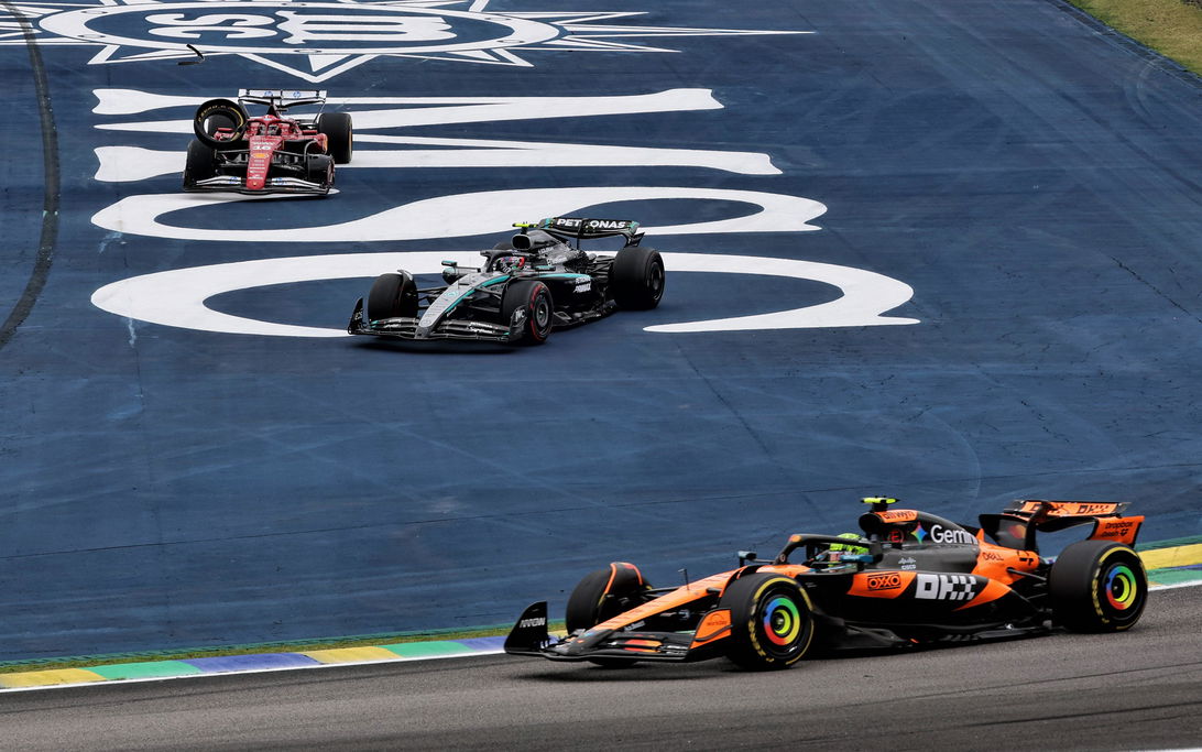 Norris Antonelli Leclerc race Brazil