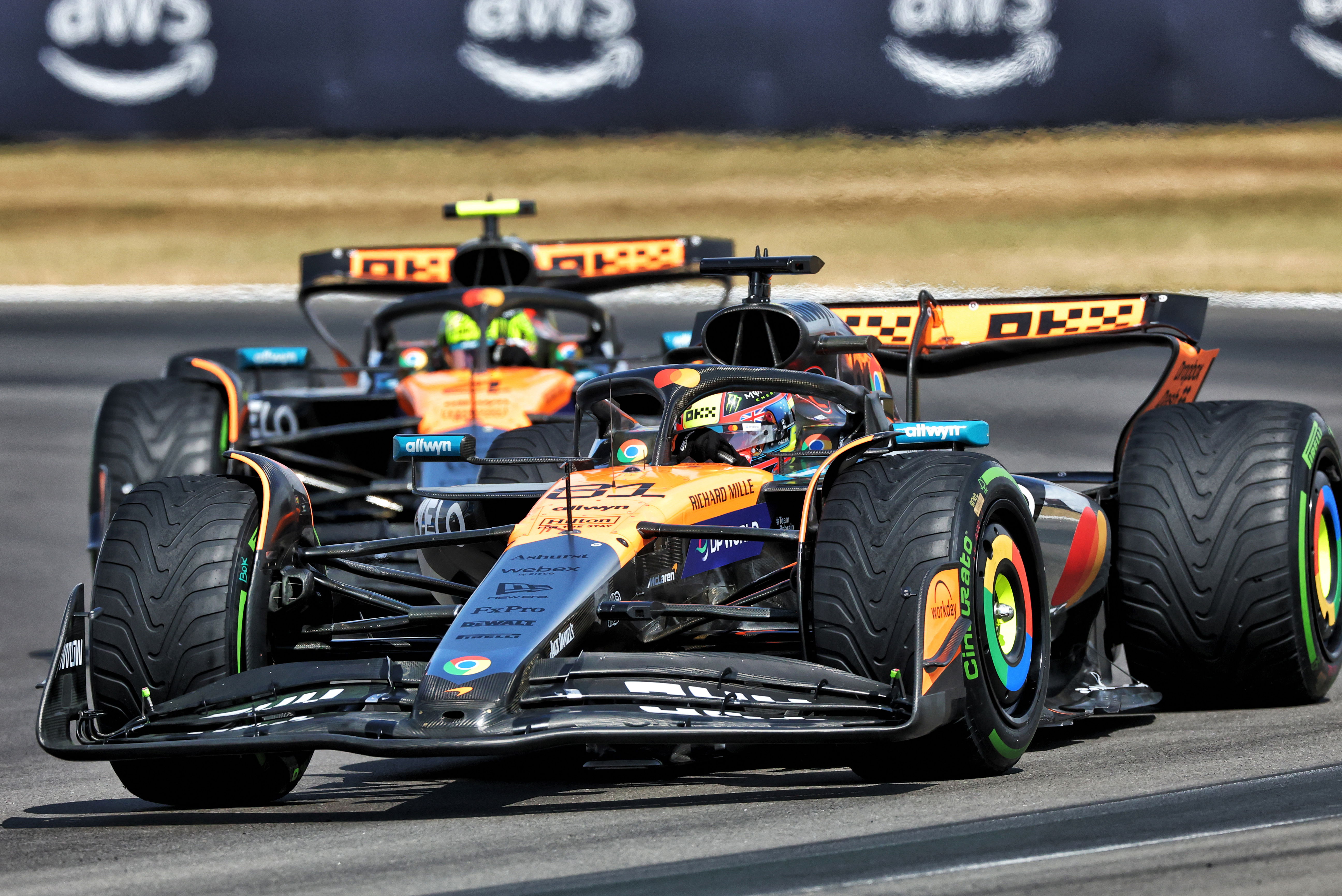 Piastri Silverstone race wet